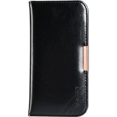 „Kalaideng“ Royale atverčiamas juodas odinis Apple iPhone 7 Plus (iPhone 8 Plus) Plus dėklas - knygutė / Priedai.lt