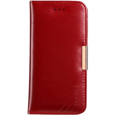 „Kalaideng“ Royale atverčiamas bordo odinis Apple iPhone 7 Plus (iPhone 8 Plus) dėklas - knygutė / Priedai.lt