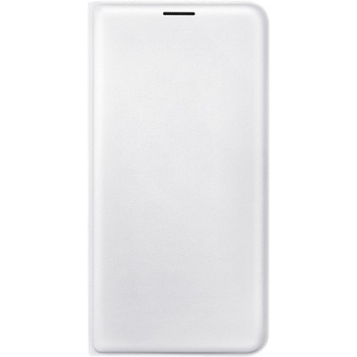 Samsung Galaxy J7 2016 (J710) oficiāls Flip Wallet Cover EF-WJ710 atvērams balts ādas maciņš (maks) / Vacins.lv