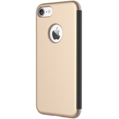 Apple iPhone 7 (iPhone 8) „Rock“ Dr V atvērams zelta maciņš - maks / Vacins.lv