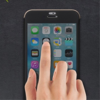 Apple iPhone 7 (iPhone 8) „Rock“ Dr V atvērams zelta maciņš - maks / Vacins.lv