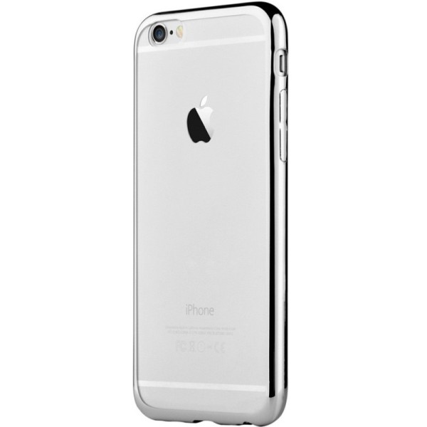 „Devia“ Glitter apvalks - dzidrs, sudrabs + ekrāna aizsargstikls (iPhone 7 / 8 / SE 2020 / SE 2022)