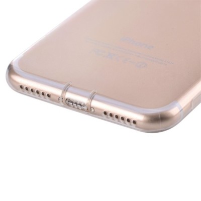 Apple iPhone 7 (iPhone 8) elegants „Devia“ Naked dzidrs (caurspīdīgs) silikona TPU planākais apvalks ar ekrāna aizsargstikls / V