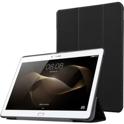 Huawei MediaPad M2 10 atvēramais melns maciņš / Vacins.lv