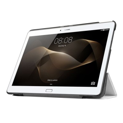 Huawei MediaPad M2 10 atvēramais balts maciņš / Vacins.lv