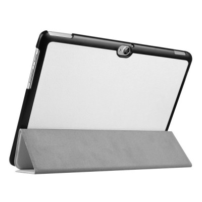 Huawei MediaPad M2 10 atvēramais balts maciņš / Vacins.lv