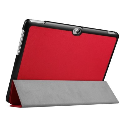 Huawei MediaPad M2 10 atvēramais sarkans maciņš / Vacins.lv