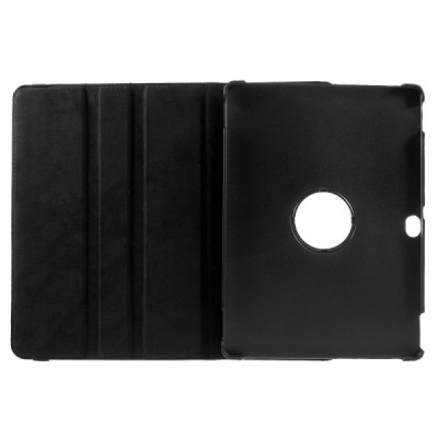 Huawei MediaPad M2 10 atverčiamas, sukamas 360 laipsnių, juodas odinis dėklas - stovas / Priedai.lt