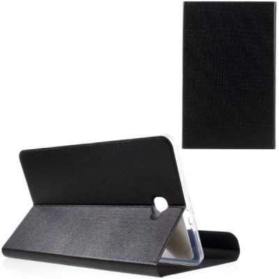 Samsung Galaxy Tab A 10,1 2016 (T580, T585) Smart Case atverčiamas juodas odinis dėklas - knygutė / Priedai.lt
