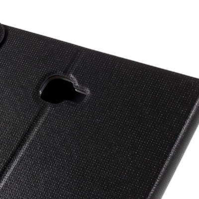 Samsung Galaxy Tab A 10,1 2016 (T580, T585) Smart Case atverčiamas juodas odinis dėklas - knygutė / Priedai.lt
