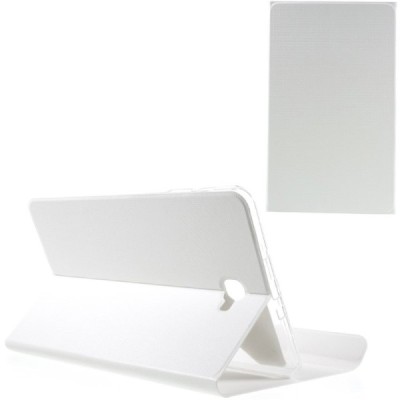 Samsung Galaxy Tab A 10,1 2016 (T580, T585) Smart Case atverčiamas baltas odinis dėklas - knygutė / Priedai.lt