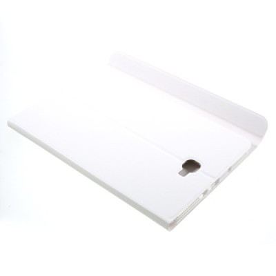 Samsung Galaxy Tab A 10,1 2016 (T580, T585) Smart Case atverčiamas baltas odinis dėklas - knygutė / Priedai.lt