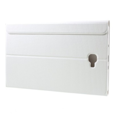 Samsung Galaxy Tab A 10,1 2016 (T580, T585) Smart Case atverčiamas baltas odinis dėklas - knygutė / Priedai.lt