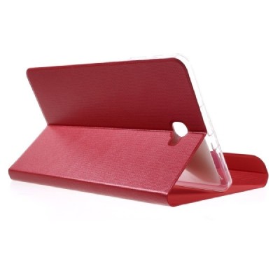 Samsung Galaxy Tab A 10,1 2016 (T585, T580) Smart Case ādas atvēramais sarkans maciņš / Vacins.lv