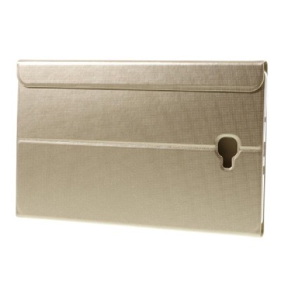 Samsung Galaxy Tab A 10,1 2016 (T580, T585) Smart Case atverčiamas auksinis odinis dėklas - knygutė / Priedai.lt