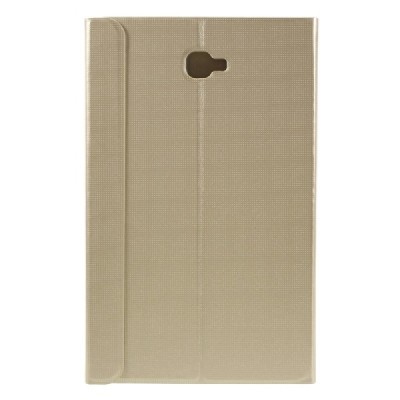 Samsung Galaxy Tab A 10,1 2016 (T580, T585) Smart Case atverčiamas auksinis odinis dėklas - knygutė / Priedai.lt