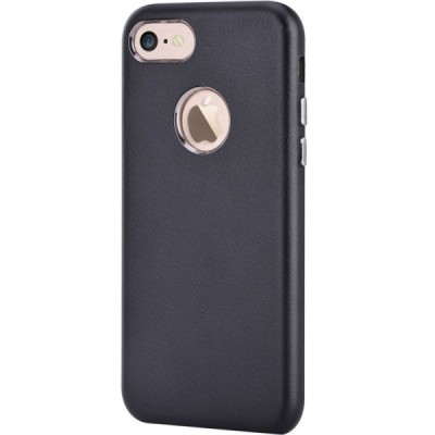 Apple iPhone 7 (iPhone 8) „Devia“ Successor melns ādas apvalks / Vacins.lv