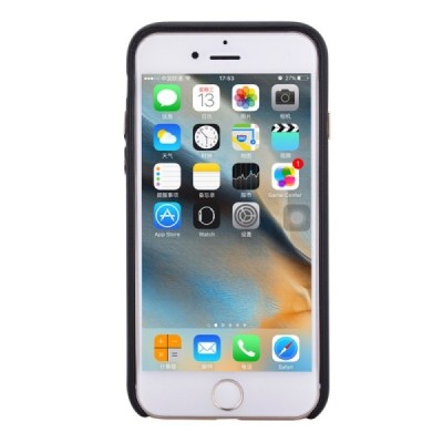 Apple iPhone 7 (iPhone 8) „Devia“ Successor melns ādas apvalks / Vacins.lv