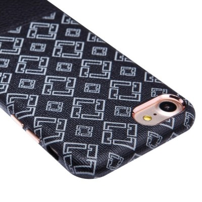 Apple iPhone 7 (iPhone 8) „Nillkin“ Oger melns rakstains apvalks / vacins.lv