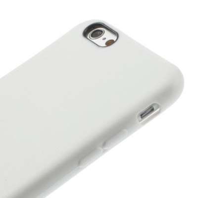 Apple iPhone 6, 6s kieto silikono TPU baltas dėklas - nugarėlė / Priedai.lt
