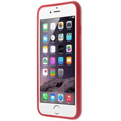 Apple iPhone 6, 6s kieto silikono TPU raudonas dėklas - nugarėlė / Priedai.lt