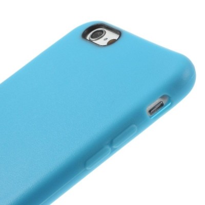 Apple iPhone 6, 6s kieto silikono TPU šviesiai mėlynas dėklas - nugarėlė / Priedai.lt