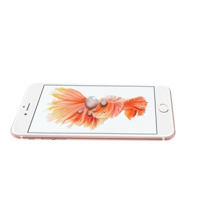 iPhone 6 Plus (6s+ pluss) Tempered Glass pilnīgi aizsedzams dzidrs ekrāna aizsargstikls ar silikona (TPU) sānu apmale (0,3 mm) /