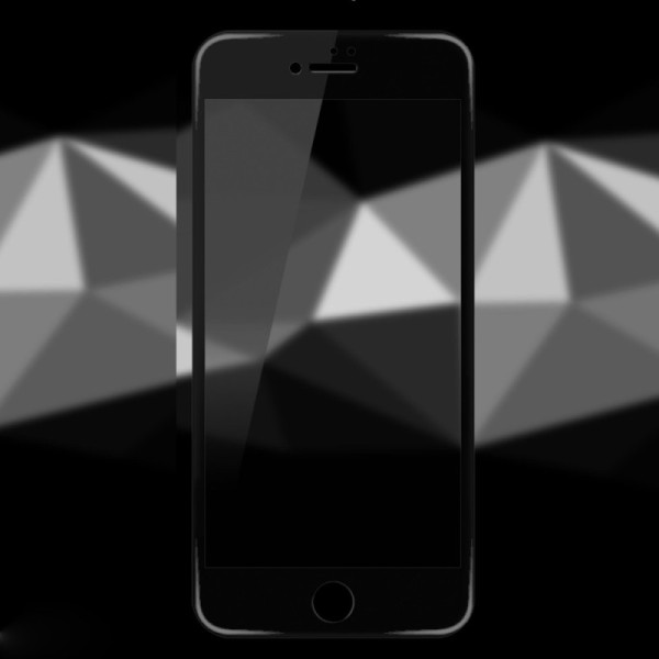„Mocolo“ Tempered Glass ekrāna aizsargstikls 0.18 mm - melns (iPhone 7 Plus / 8 Plus)