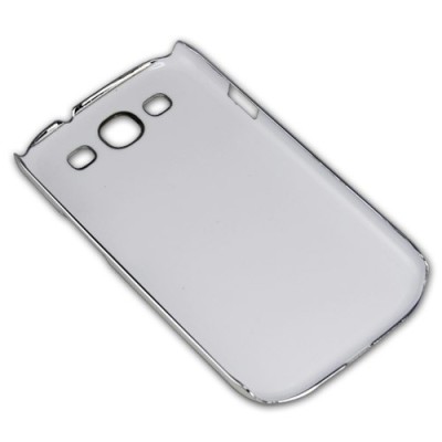 Stilingas baltas odinis Samsung Galaxy S3 dėklas (dėkliukas, nugarėlė) / Priedai.lt