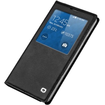 „QIALINO“ Samsung Galaxy Note 3 atverčiamas juodas odinis dėklas / Priedai.lt