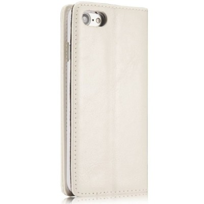 Apple iPhone 7 (iPhone 8) „CaseMe“ solīds atvēramais ādas balts maciņš - maks / Vacins.lv