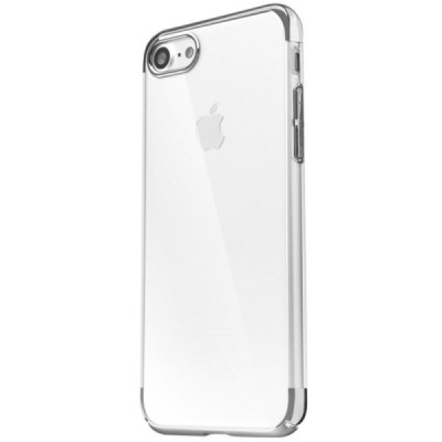 Apple iPhone 7 (iPhone 8) Baseus Glitter dzidrs (caurspīdīgs) sudrabs plastmasas apvalks / Vacins.lv