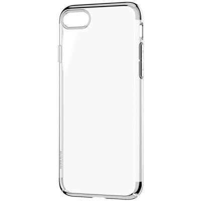 Apple iPhone 7 (iPhone 8) Baseus Glitter dzidrs (caurspīdīgs) sudrabs plastmasas apvalks / Vacins.lv