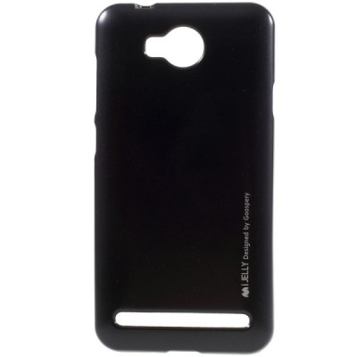 Huawei Y3 II (Huawei Y3 2) Mercury melns cieta silikona (TPU) apvalks / vacins.lv