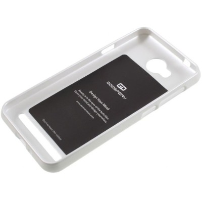 Huawei Y3 II (Huawei Y3 2) sidabrinis Mercury kieto silikono (TPU) dėklas - nugarėlė / Priedai.lt