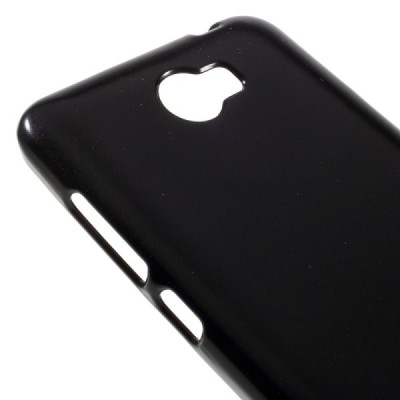 Huawei Y5 II (Huawei Y5 2) Mercury melns cieta silikona (TPU) apvalks / vacins.lv