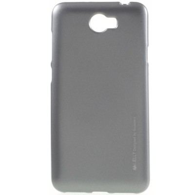 Huawei Y5 II (Huawei Y5 2) pilkas Mercury kieto silikono (TPU) dėklas - nugarėlė / Priedai.lt