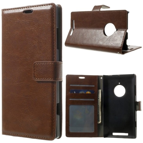 Atvēramais ādas maciņš - brūns (Lumia 830)