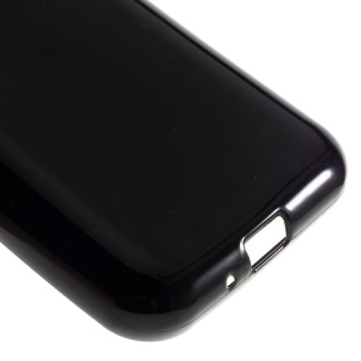 Samsung Galaxy J1 mini (J105) cieta silikona (TPU) melns apvalks / vacins.lv