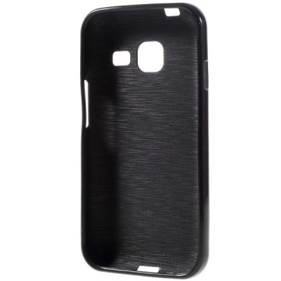 Samsung Galaxy J1 mini (J105) cieta silikona (TPU) melns apvalks / vacins.lv