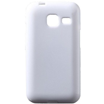 Samsung Galaxy J1 mini (J105) cieta silikona (TPU) balts apvalks / vacins.lv