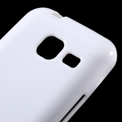 Samsung Galaxy J1 mini (J105) cieta silikona (TPU) balts apvalks / vacins.lv