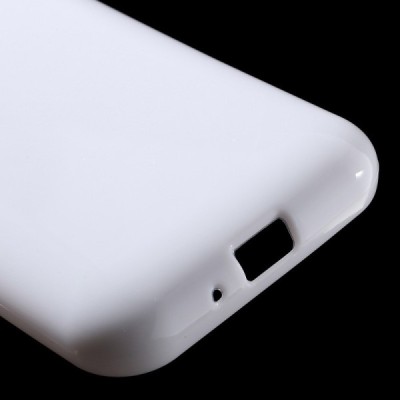 Samsung Galaxy J1 mini (J105) cieta silikona (TPU) balts apvalks / vacins.lv