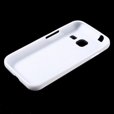 Samsung Galaxy J1 mini (J105) cieta silikona (TPU) balts apvalks / vacins.lv