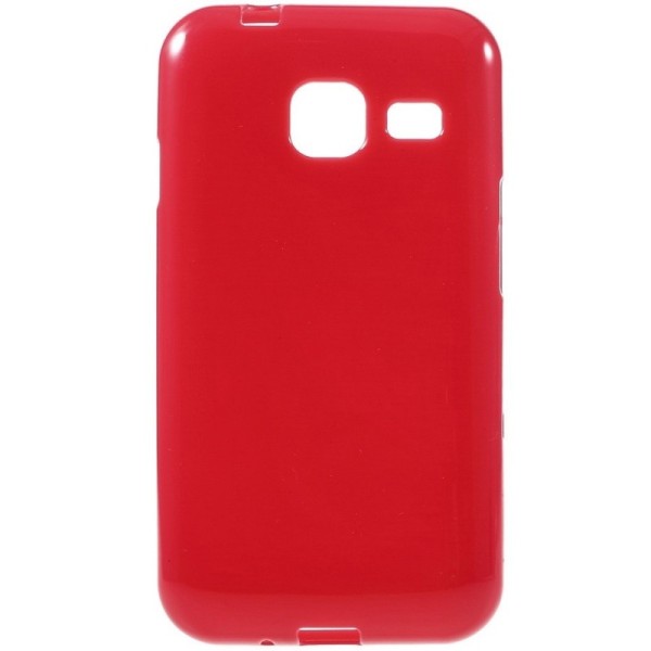 Kieto silikono (TPU) dėklas - raudonas (Galaxy J1 mini)