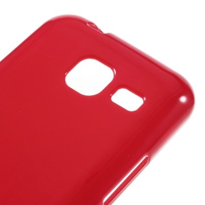 Samsung Galaxy J1 mini (J105) kieto silikono TPU raudonas dėklas - nugarėlė / Priedai.lt