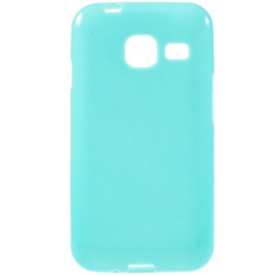 Samsung Galaxy J1 mini (J105) cieta silikona (TPU) gaiši zils apvalks / vacins.lv