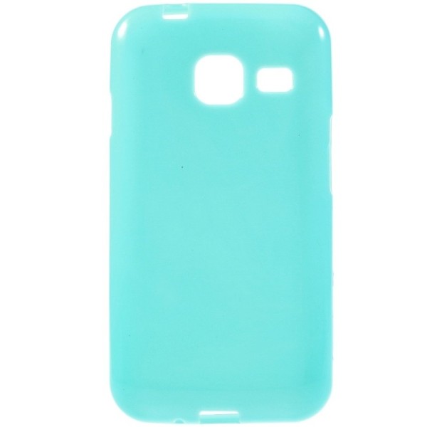 Kieto silikono (TPU) dėklas - šviesiai mėlynas (Galaxy J1 mini)
