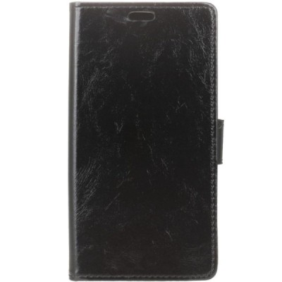 Samsung Galaxy J1 mini (J105) atvēramais ādas melns maciņš (maks) / Vacins.lv