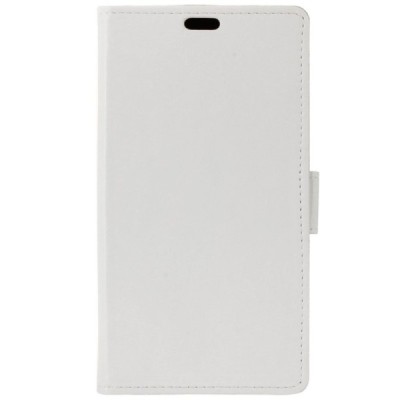 Samsung Galaxy J1 mini (J105) atvēramais ādas balts maciņš (maks) / Vacins.lv